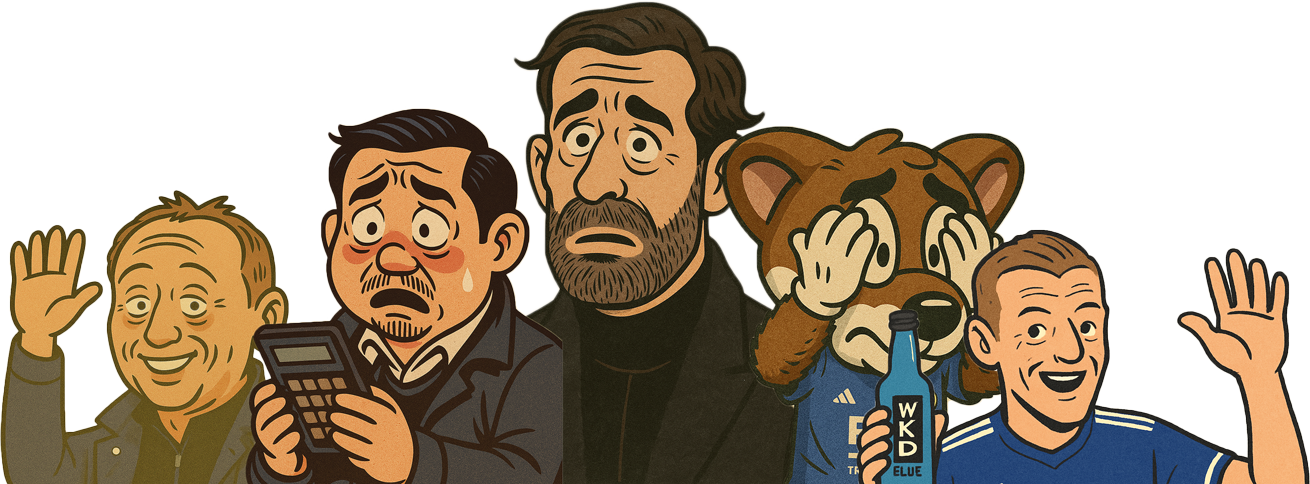 Retro Cartoon of Ruud & Leicester Characters